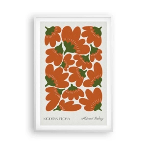 Poster în ramă albă - Din viața unei flori - 61x91 cm