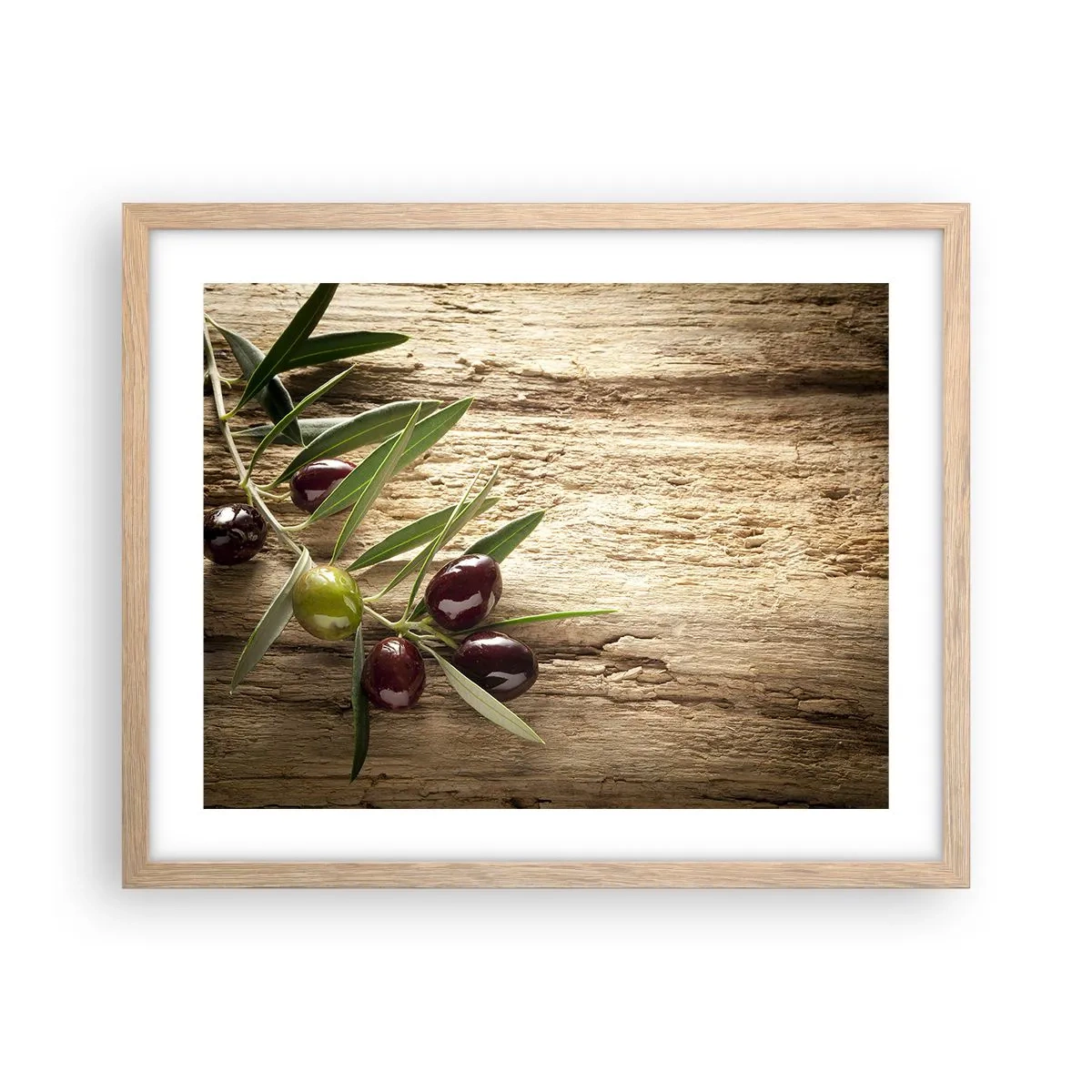 Poster în ramă de stejar deschis - Direct din natură - 50x40 cm