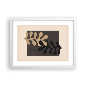 Poster în ramă albă - Absență și completare - 40x30 cm