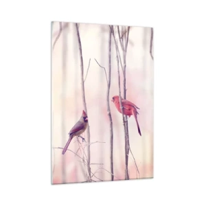 Tablou pe sticlă - O poveste din Pădurea Roz - 50x70 cm