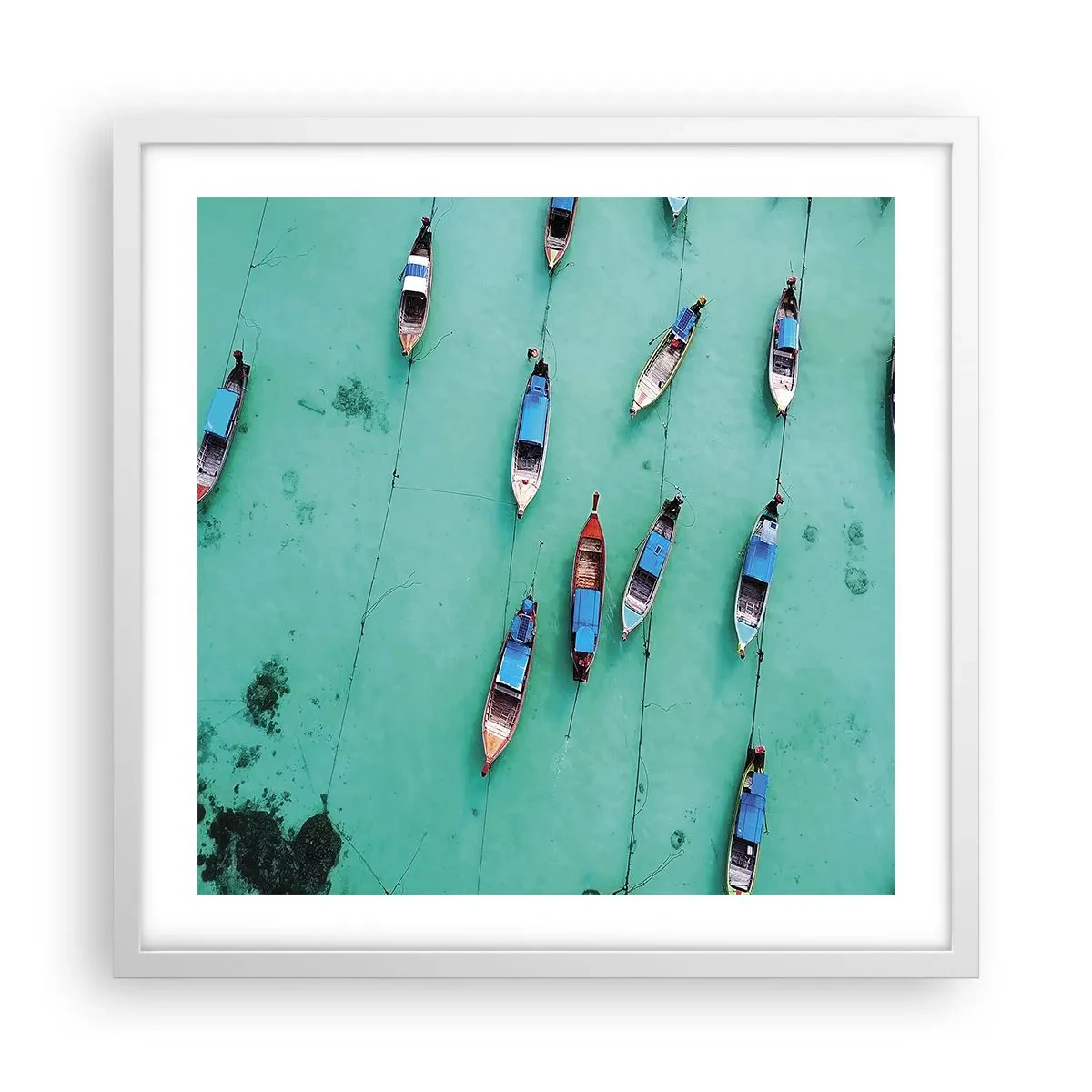 Poster în ramă albă - În așteptare - 50x50 cm