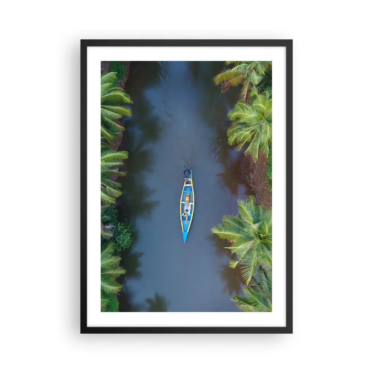Poster în ramă neagră - Pe traseul tropical - 50x70 cm
