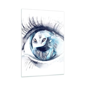 Tablou pe sticlă - Ochi în ochi cu sălbăticia - 50x70 cm
