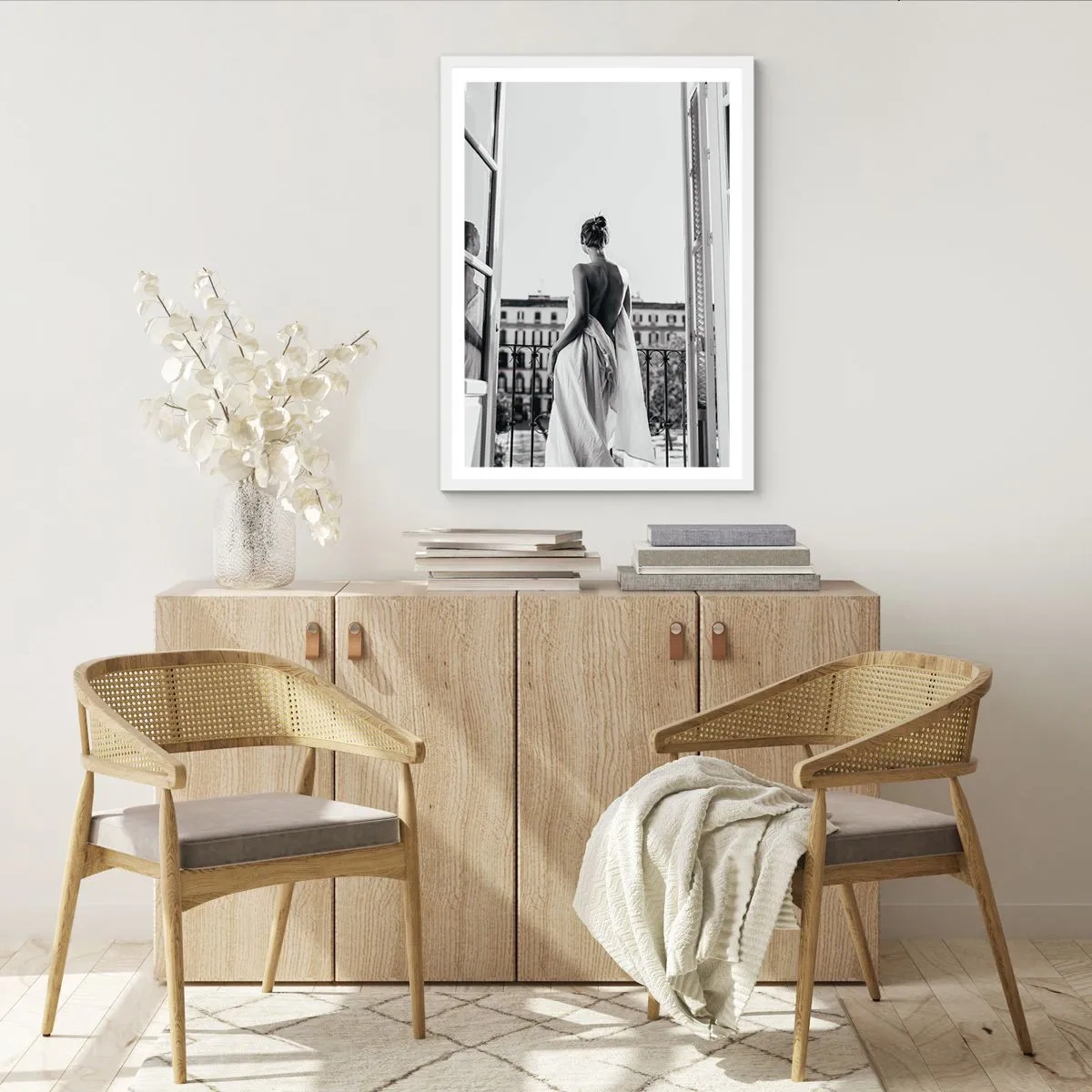 Poster în ramă albă - Trezirea simțurilor - 30x40 cm