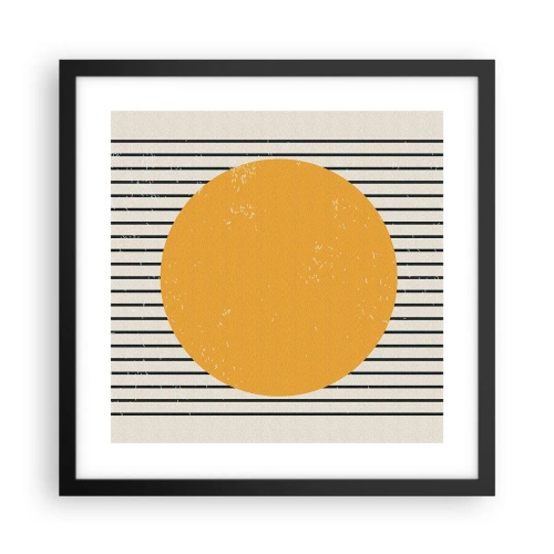 Poster în ramă neagră - Puterea simplității - 40x40 cm