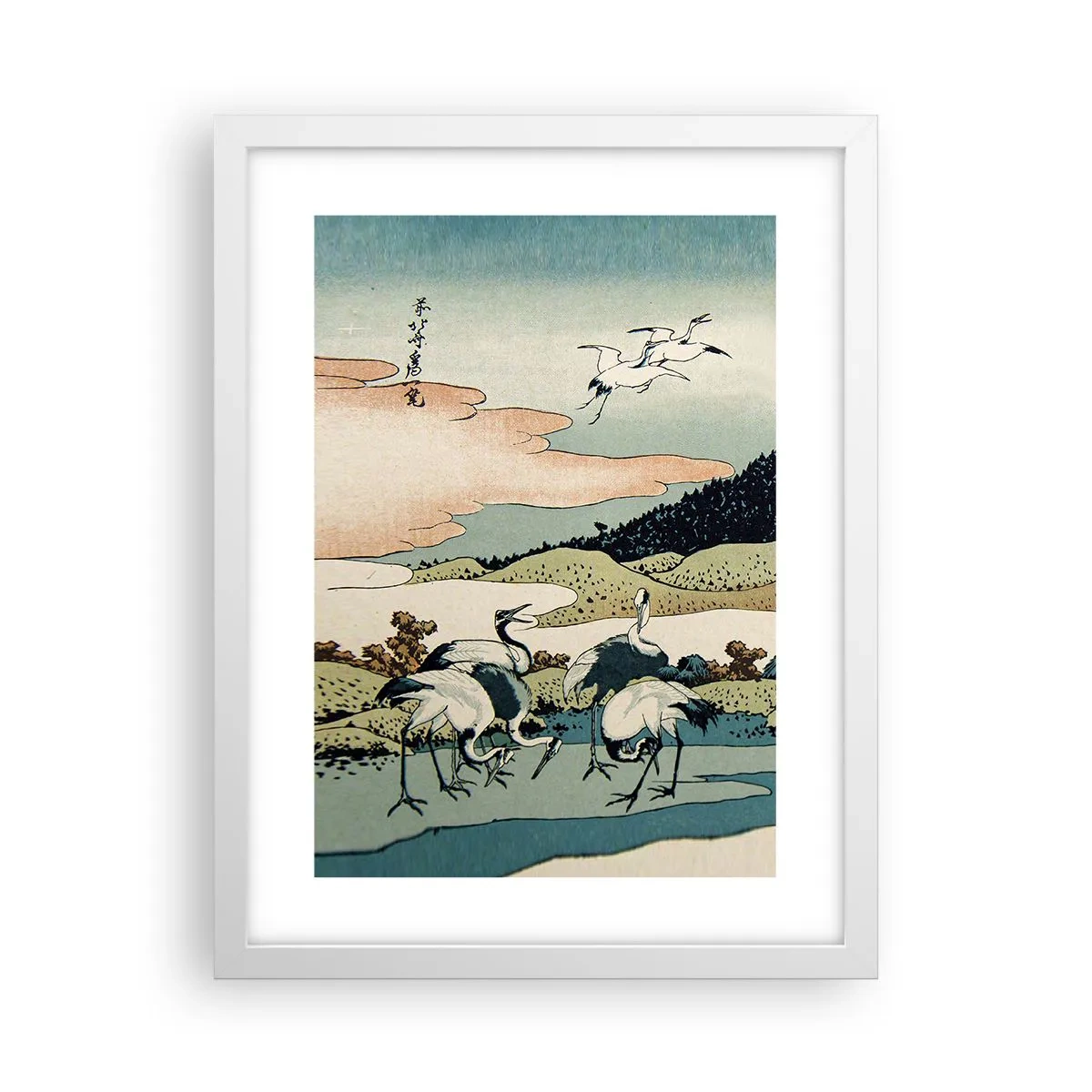 Poster în ramă albă - În mod japonez - 30x40 cm