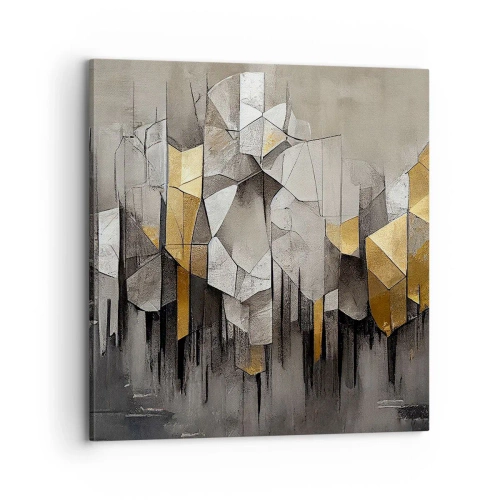 Tablou pe pânză - Compoziție de gheață și lumină - 70x70 cm