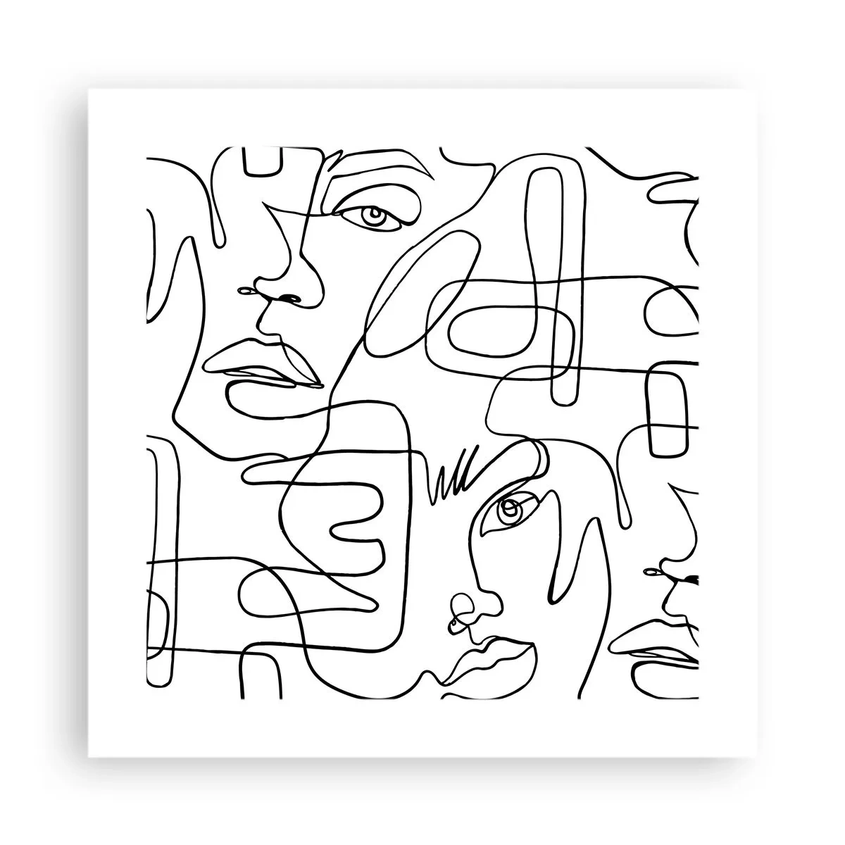 Poster - Într-o încurcătură de emoții - 40x40 cm