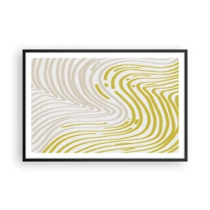 Poster în ramă neagră - Compoziție cu cambrare ușoară - 91x61 cm