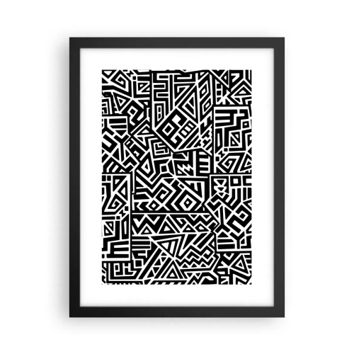 Poster în ramă neagră - Compoziție precolumbiană - 30x40 cm
