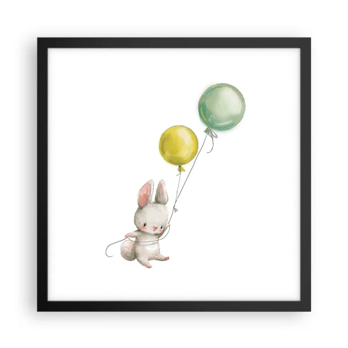 Poster în ramă neagră - Voi zbura și eu! - 40x40 cm