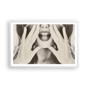 Poster în ramă albă - Vin imediat! - 91x61 cm