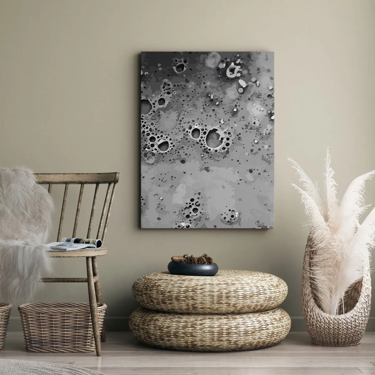 Tablou pe pânză - Ca un peisaj lunar - 50x70 cm
