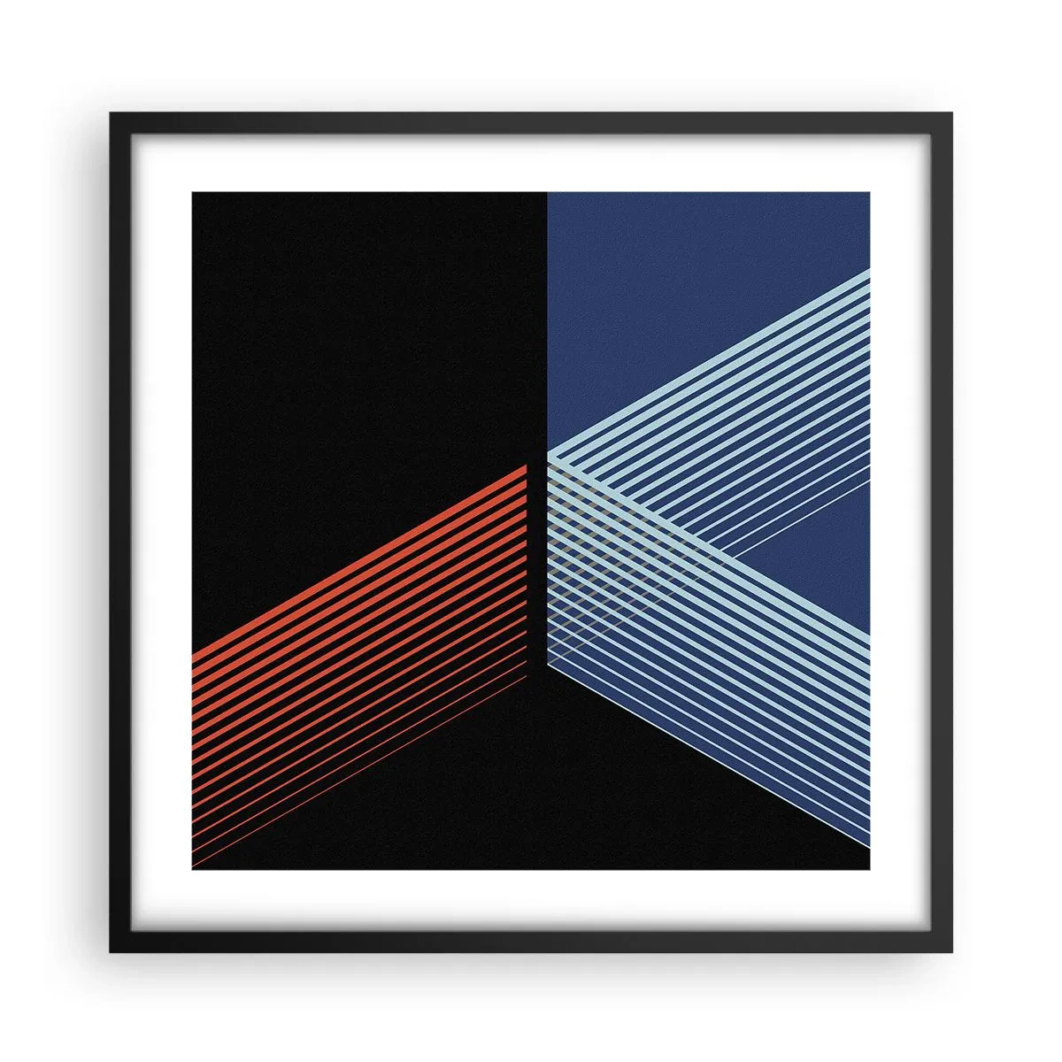 Poster în ramă neagră - O poveste simplă - 50x50 cm