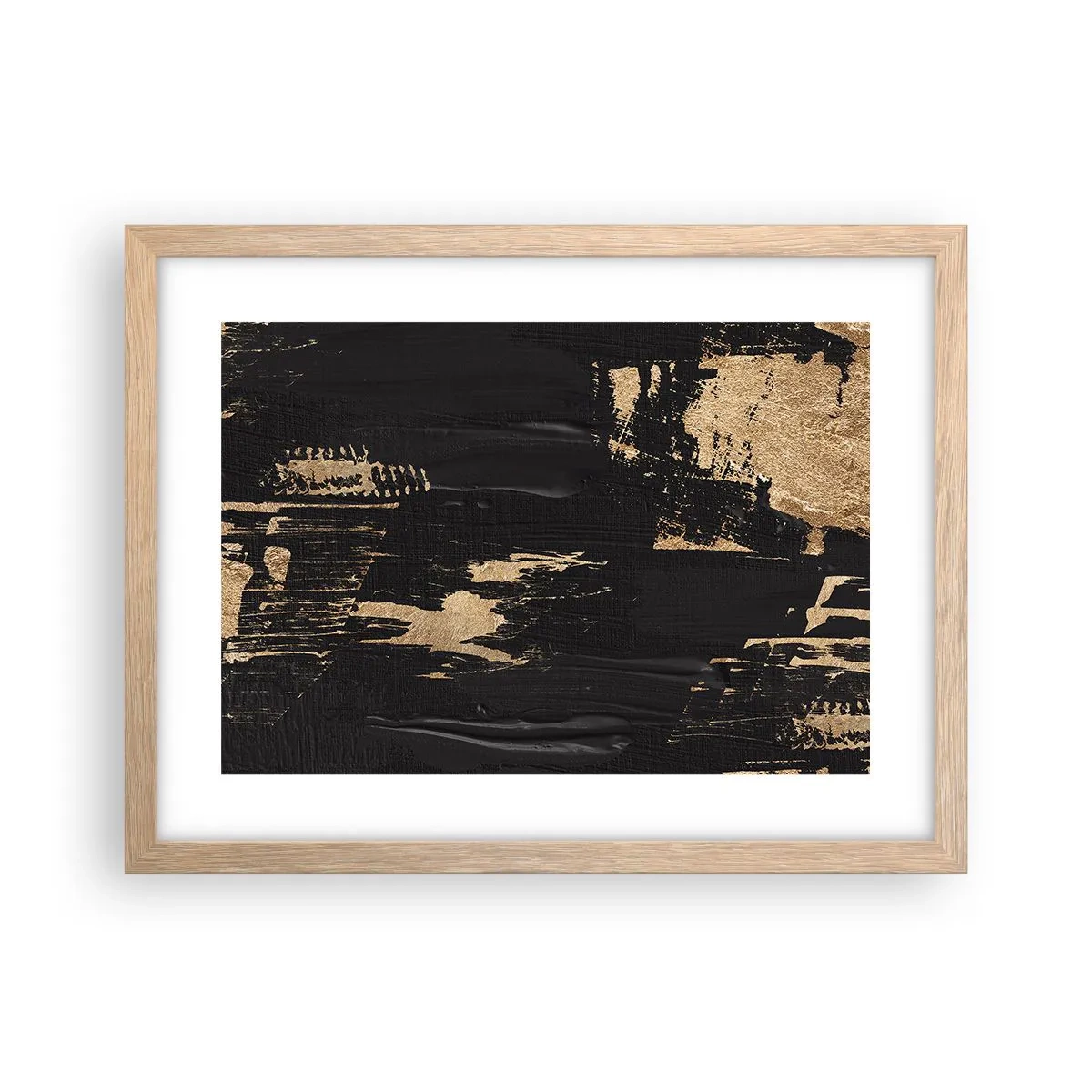 Poster în ramă de stejar deschis - O urmă de atingere - 40x30 cm