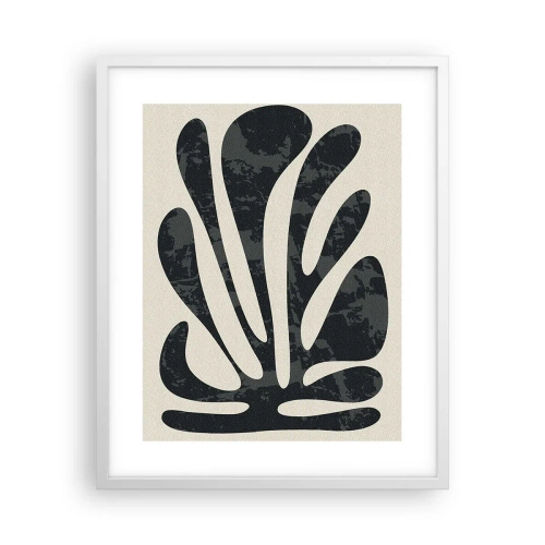 Poster în ramă albă - Abstracție cu mai multe degete - 40x50 cm