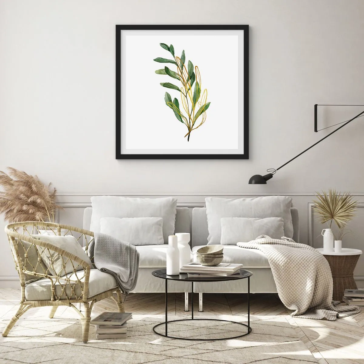 Poster în ramă neagră - Toate cele bune - 30x30 cm