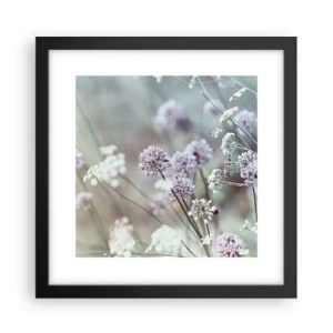 Poster în ramă neagră - Ierburi dulci filigranate - 30x30 cm