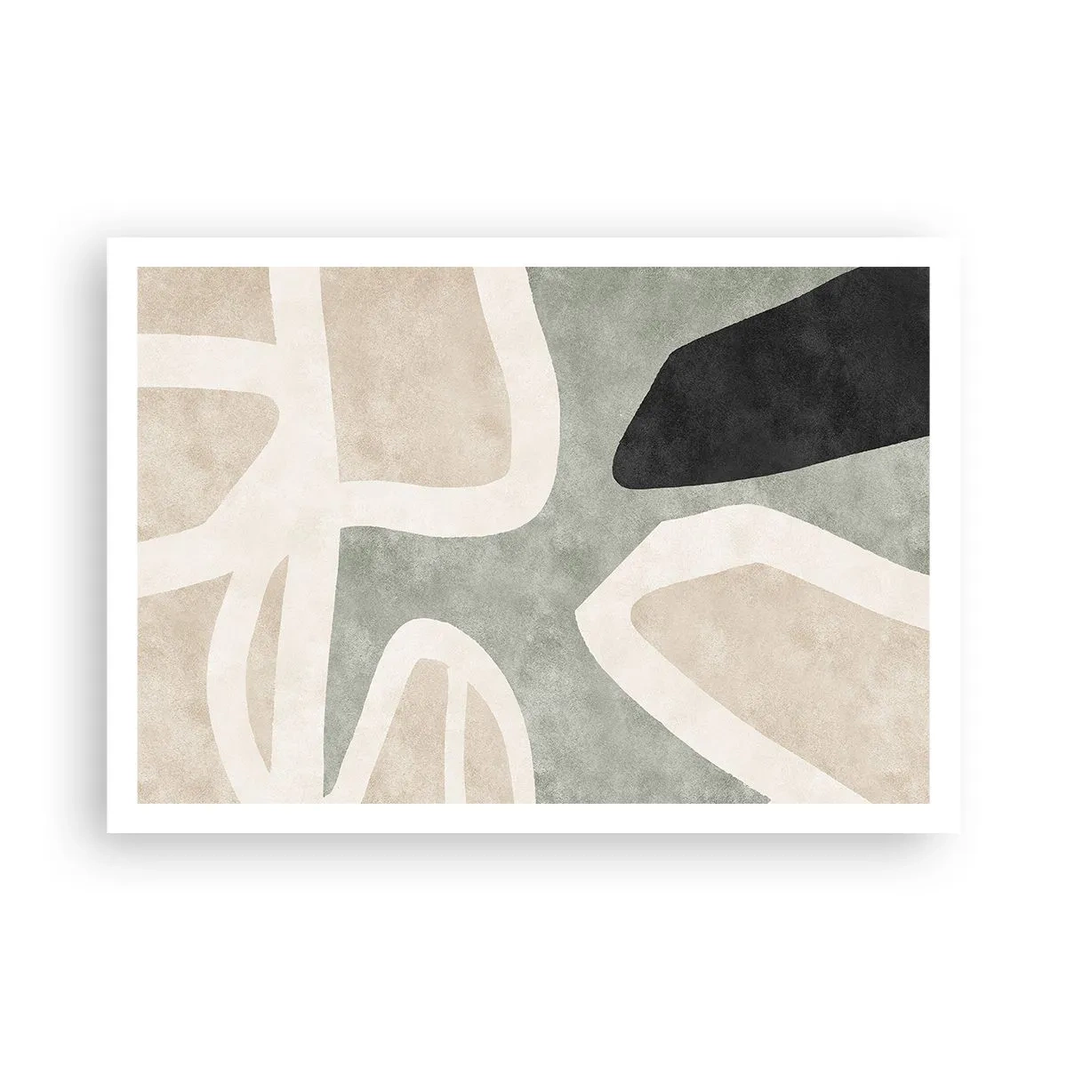 Poster - Compoziție cu motiv negru - 100x70 cm