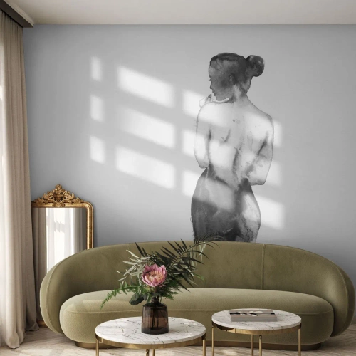 Fototapetă personalizată Premium Canvas - Cu ea lumea dispare - Femeie, Corpul Femeii, Grafică