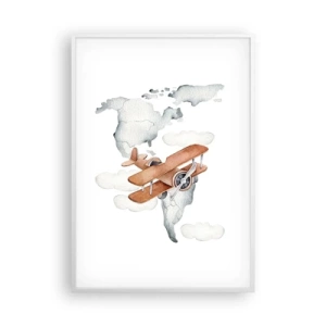 Poster în ramă albă - În spirit de pionierat - 70x100 cm