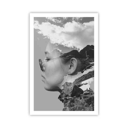 Poster - Portret în nori - 61x91 cm