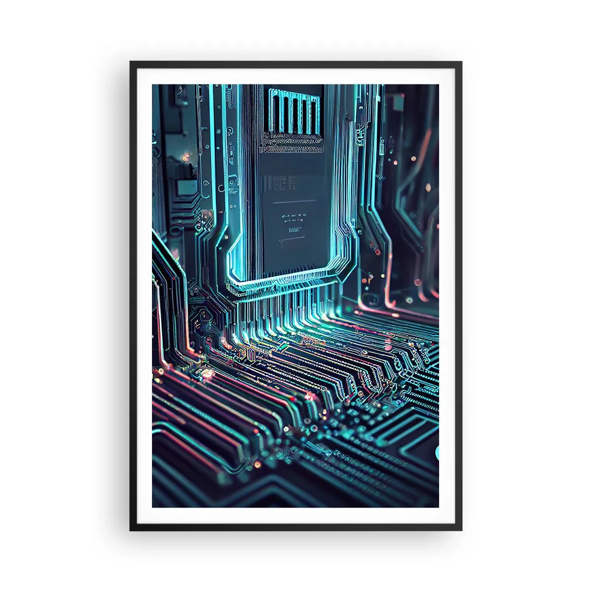 Poster în ramă neagră - Iată la ce mă gândesc... - 70x100 cm