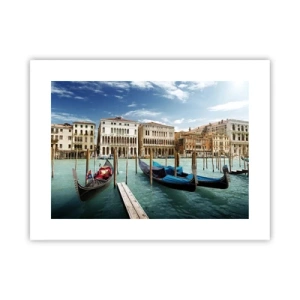Poster - Palate în albastru - 40x30 cm