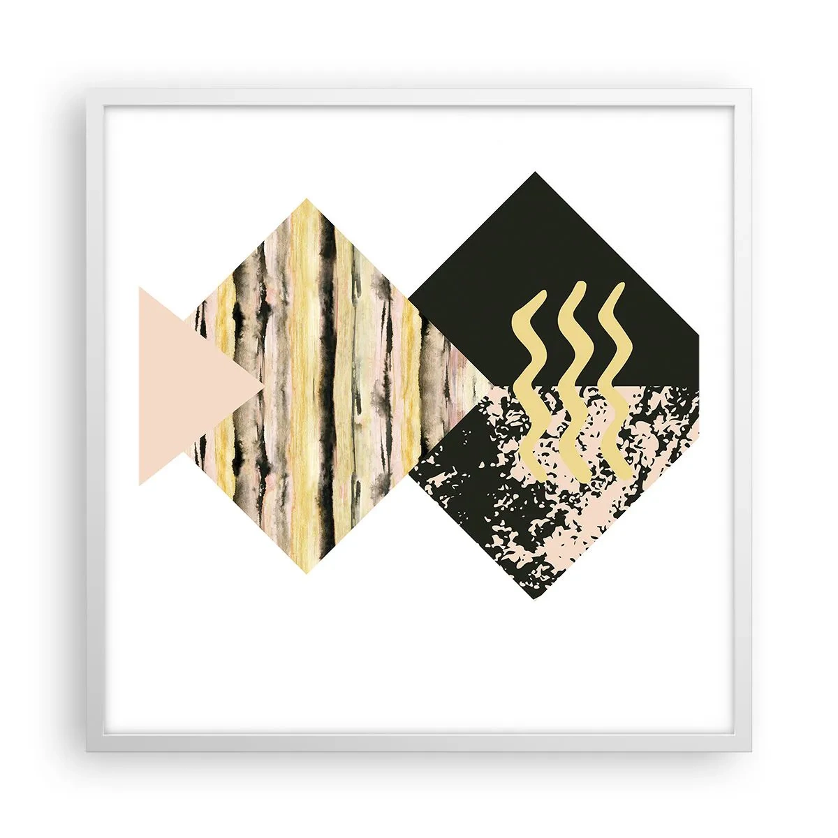 Poster în ramă albă - Aparent simplu - 60x60 cm