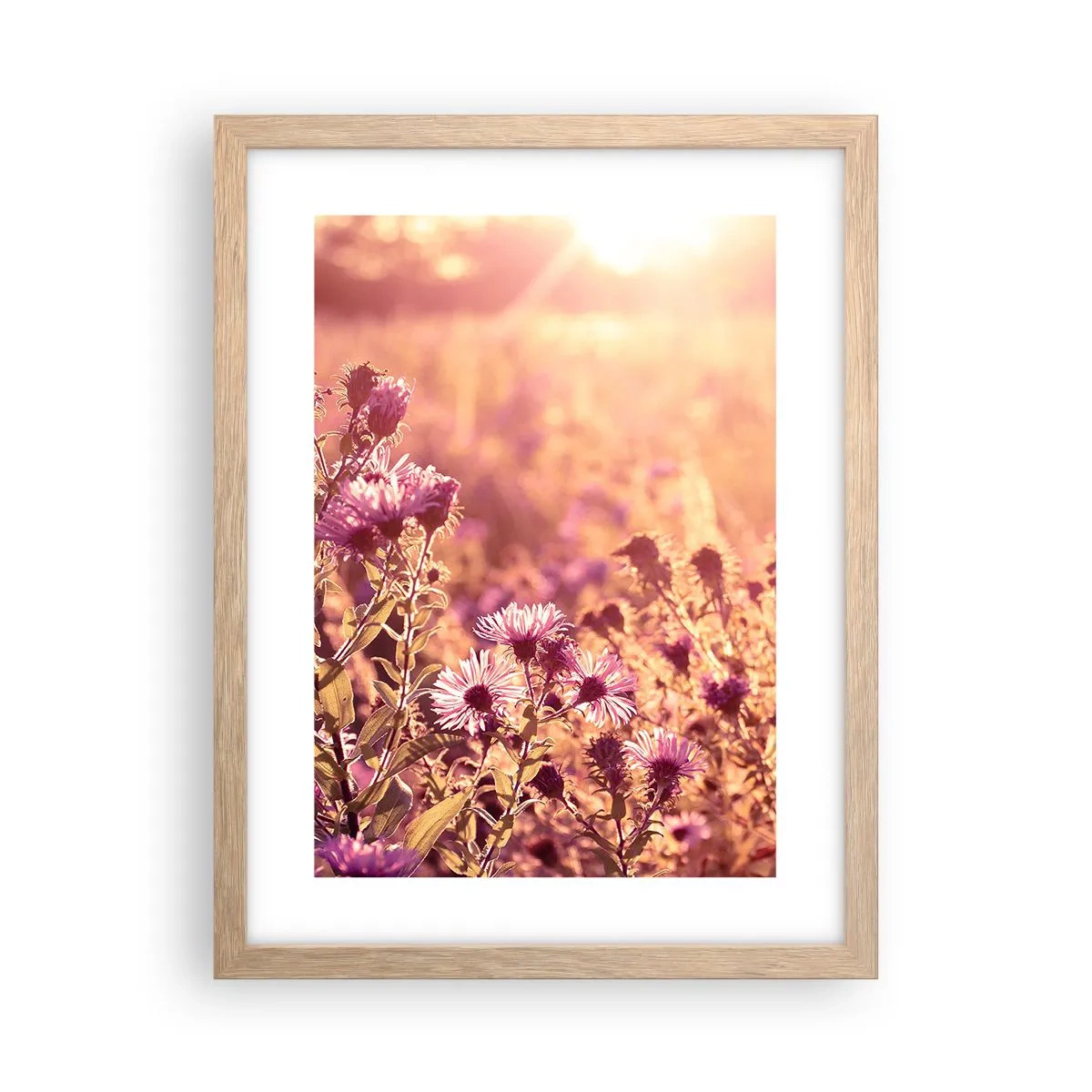 Poster în ramă de stejar deschis - Înainte ca vara să plece - 30x40 cm