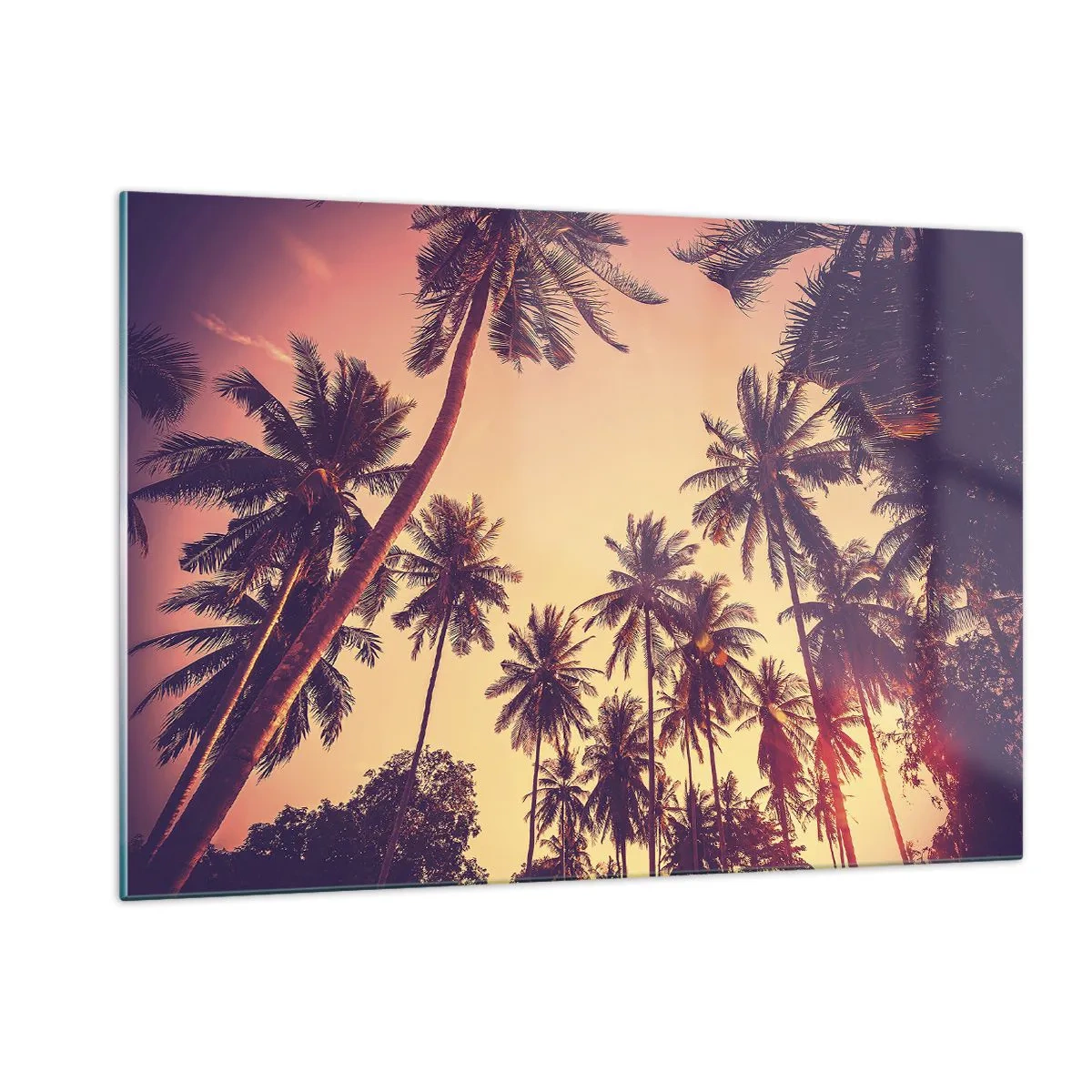 Tablou pe sticlă - Variație tropicală - 120x80 cm