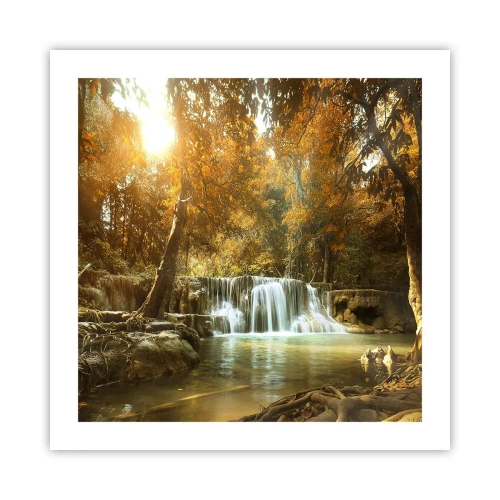 Poster - Cascadă în parc - 50x50 cm