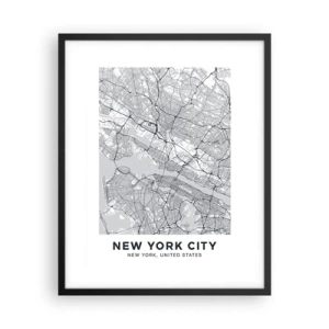 Poster în ramă neagră - Anatomia unei metropole - 40x50 cm