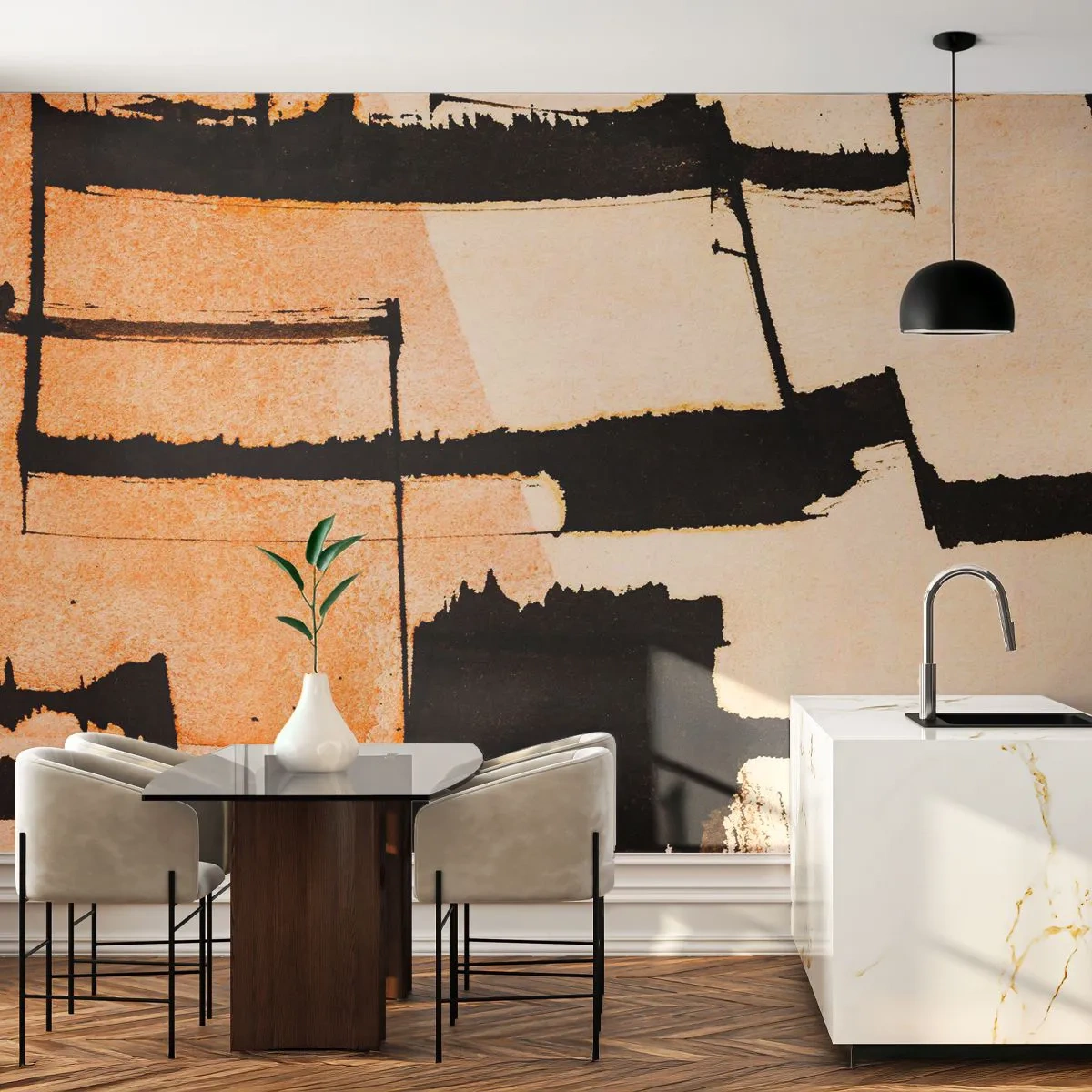 Tapet Standard Eco - Cu toate acestea, ordinea - Abstracția, Bucată, Pictura - 150x105 cm