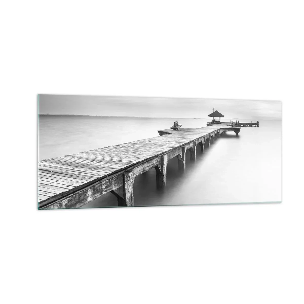 Tablou pe sticlă - În depărtare - 100x40 cm