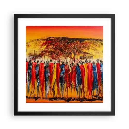 Poster în ramă neagră - Acolo, acolo, acolo, acolo se duc - 40x40 cm