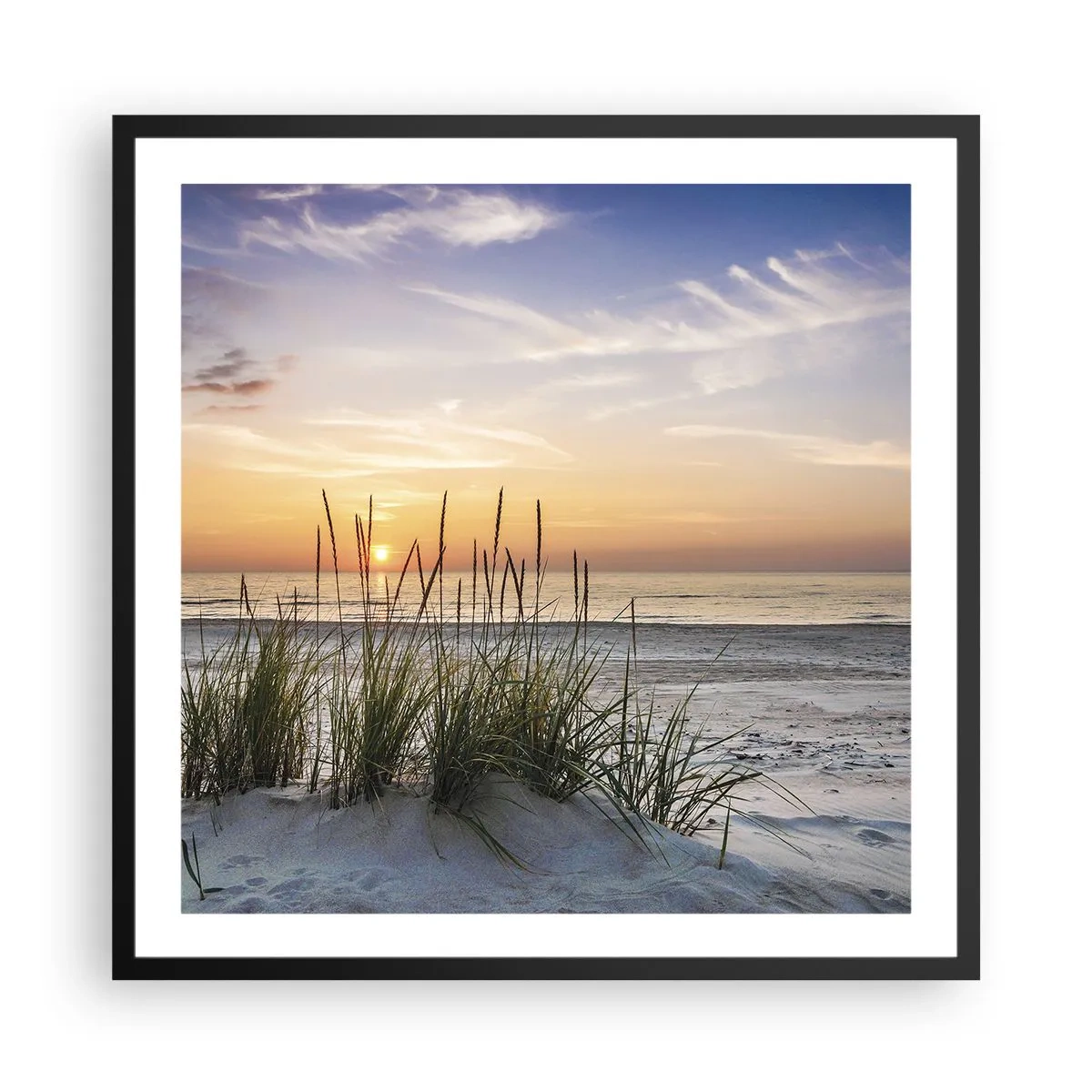 Poster în ramă neagră - Privește, gândește, simte - 60x60 cm