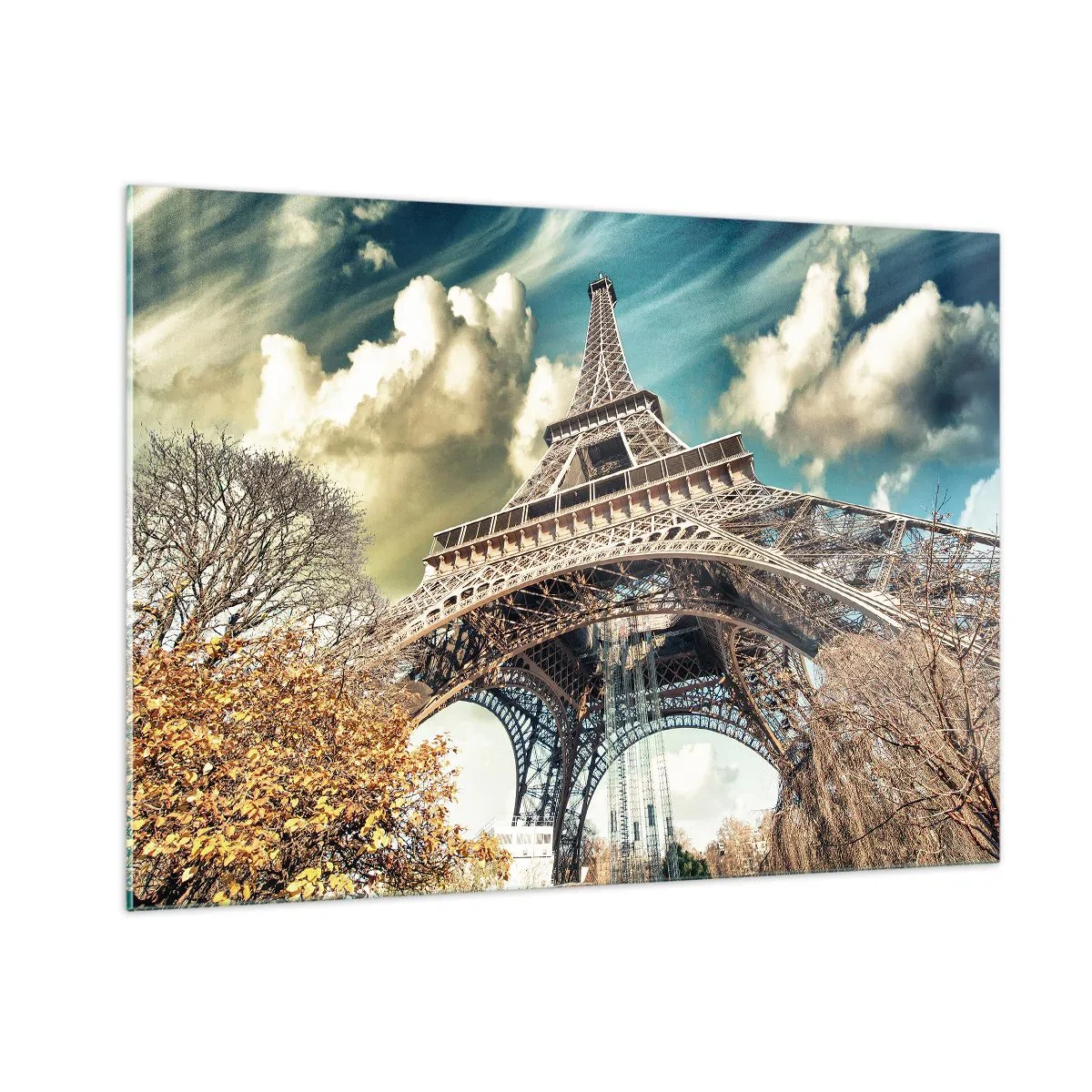 Tablou pe sticlă - Și la Paris, în toamna anului .... - 100x70 cm