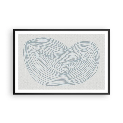 Poster în ramă neagră - Zâmbet de picături - 91x61 cm