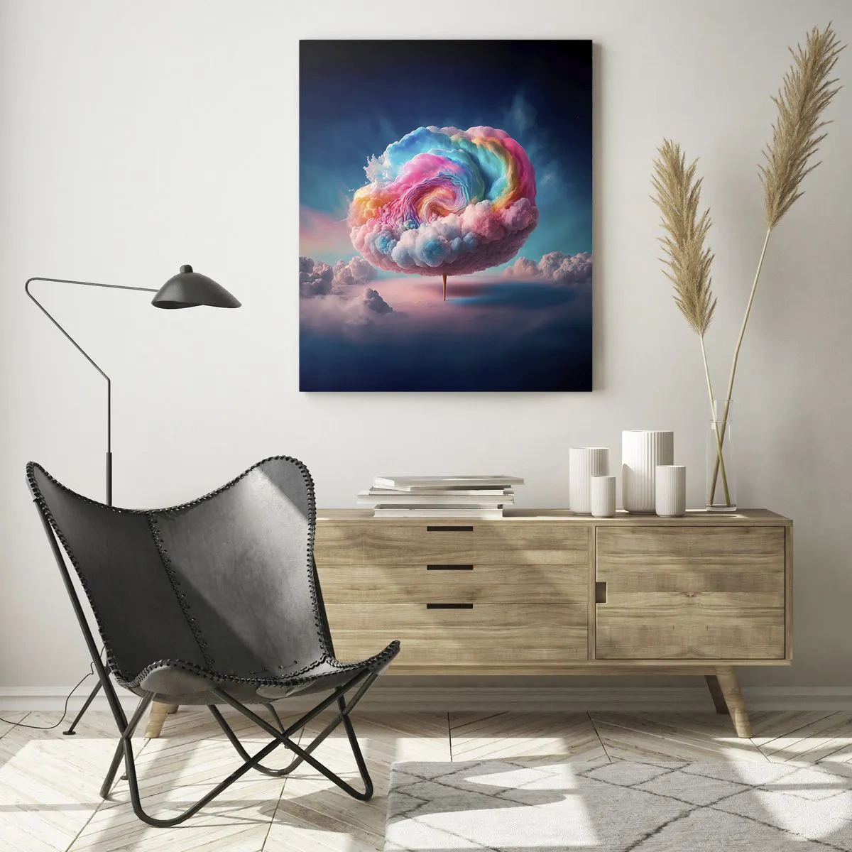 Tablou pe sticlă - Visul unui parc de distracții - 50x70 cm