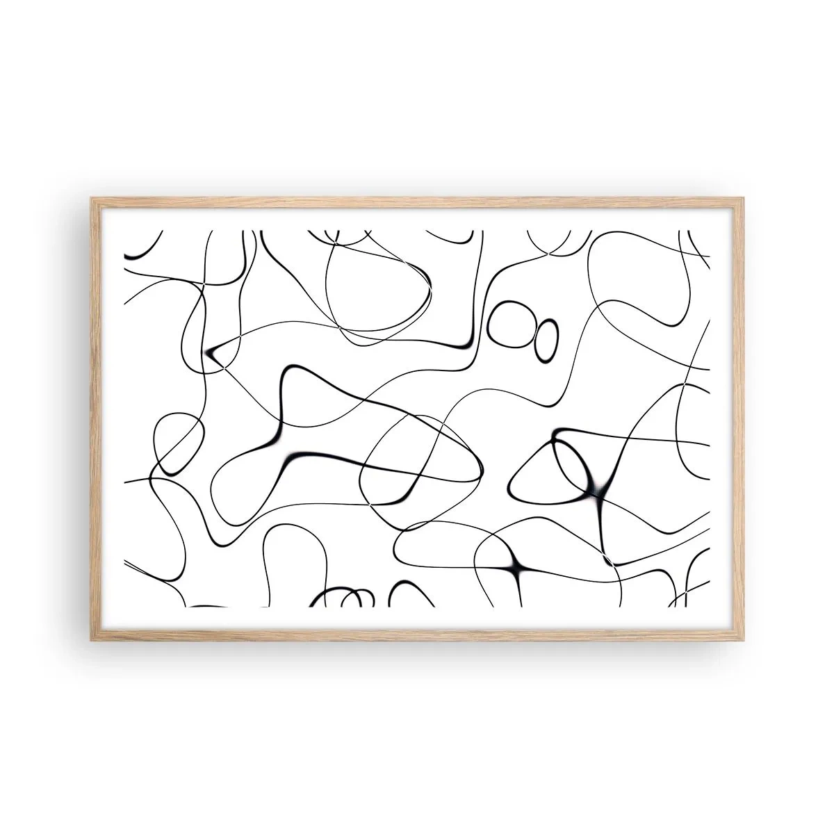 Poster în ramă de stejar deschis - Căile vieții, căile destinului - 91x61 cm