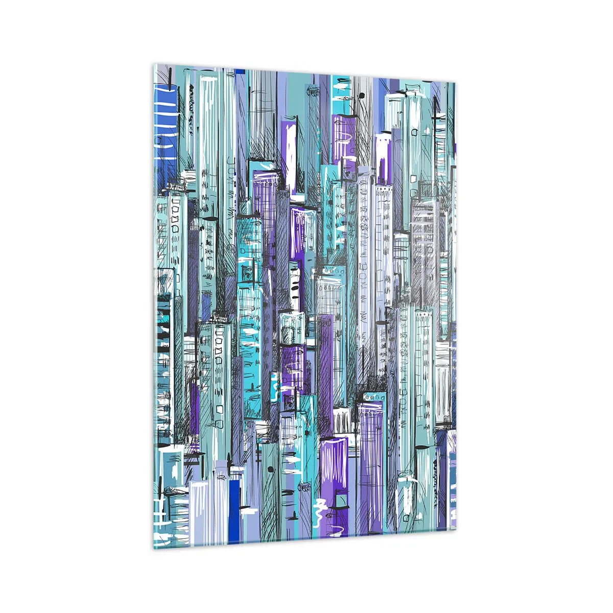 Tablou pe sticlă - Albastru din cer - 50x70 cm