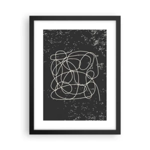 Poster în ramă neagră - Gânduri rătăcitoare - 30x40 cm