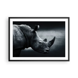 Poster în ramă neagră - Profil drept - 70x50 cm