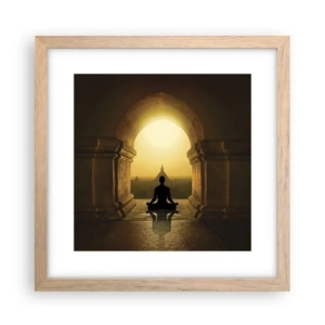 Poster în ramă de stejar deschis - Armonie completă - 30x30 cm