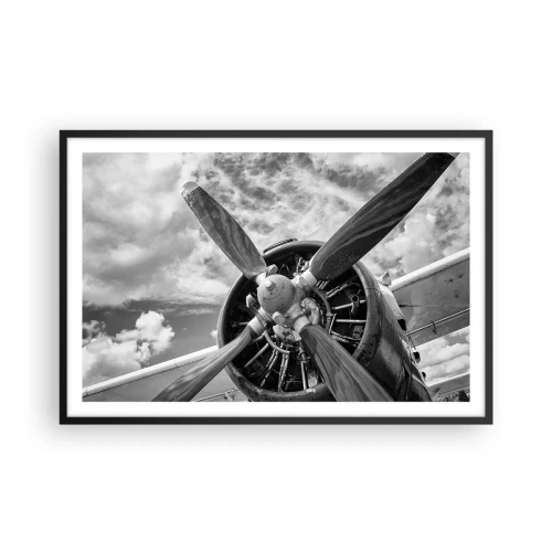 Poster în ramă neagră - Cuceritorul cerului - 91x61 cm