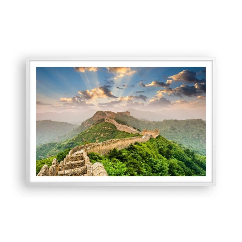 Poster în ramă albă - Măreția netrecătoare - 91x61 cm
