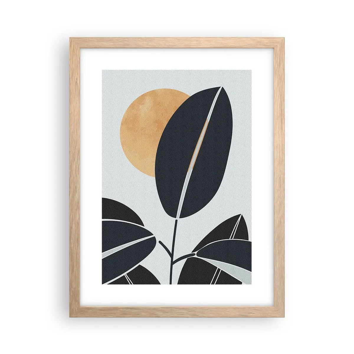 Poster în ramă de stejar deschis - Ziua unei veri fierbinți - 30x40 cm