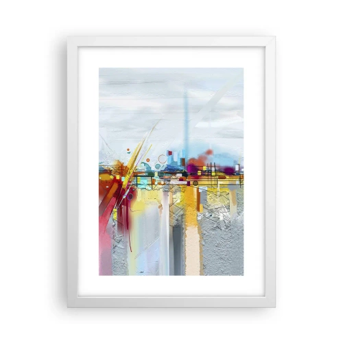 Poster în ramă albă - Pod de bucurie peste râul vieții - 30x40 cm
