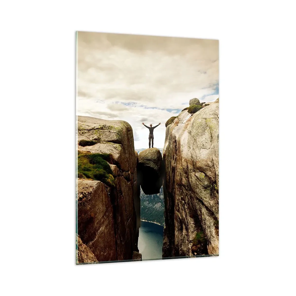 Tablou pe sticlă - Cum mă simt!? - 80x120 cm